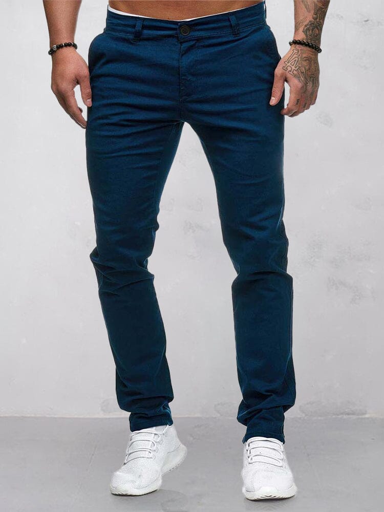 Pantalón liso casual cómodo