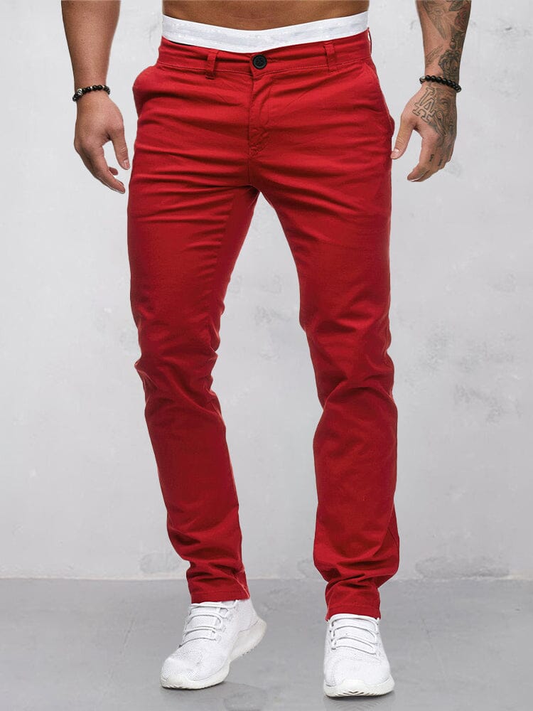 Pantalón liso casual cómodo