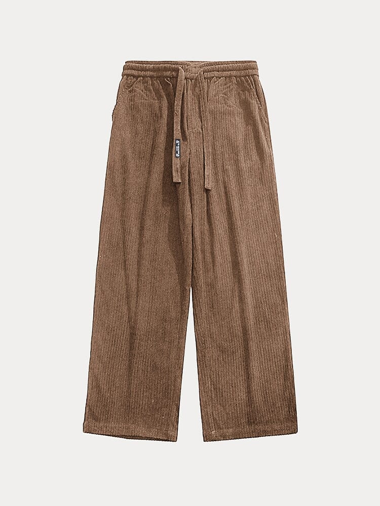 Pantalón recto de pana casual