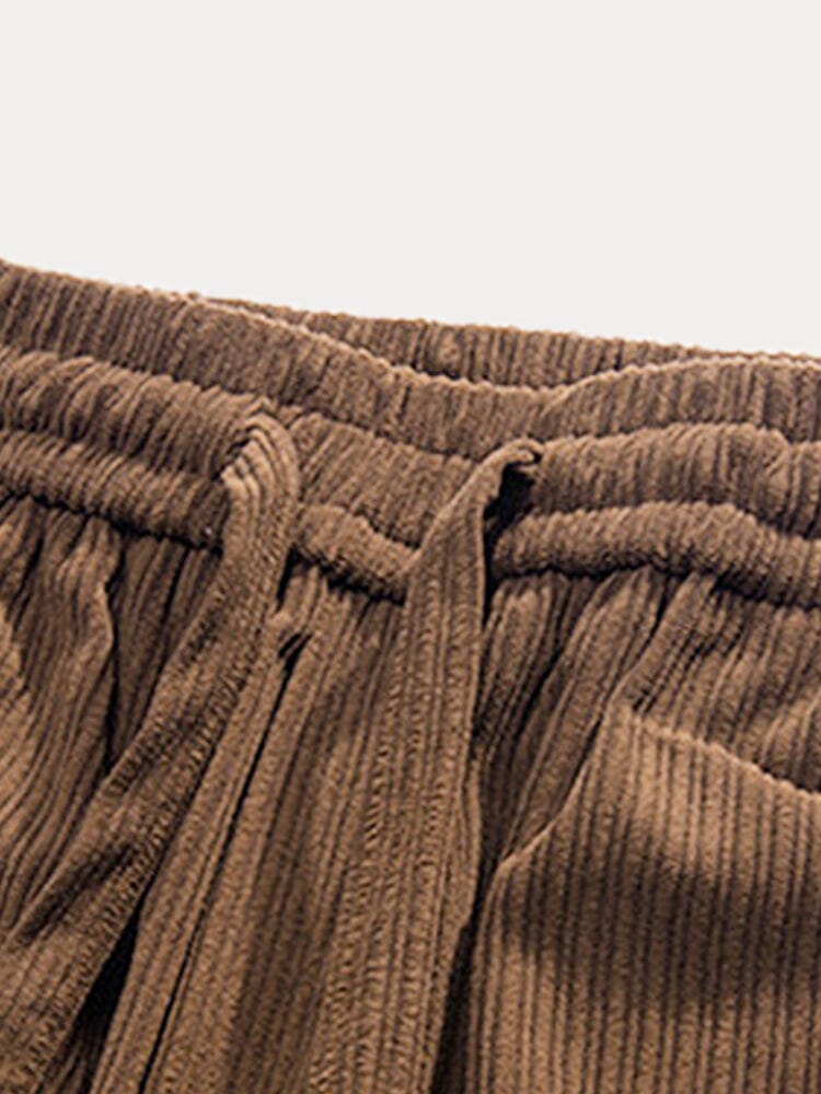 Pantalón recto de pana casual