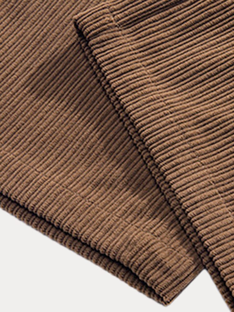 Pantalón recto de pana casual