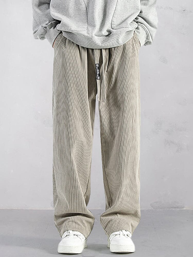 Pantalón recto de pana casual