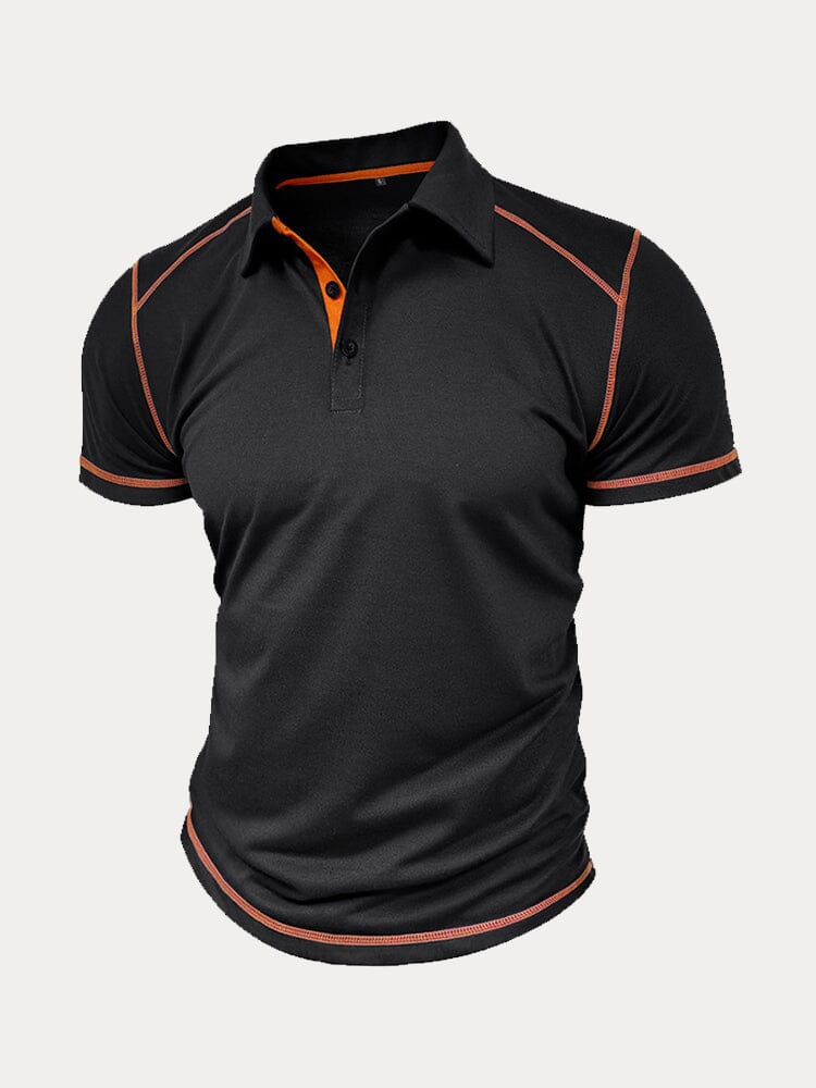 Polo clásico suave de bloques de color