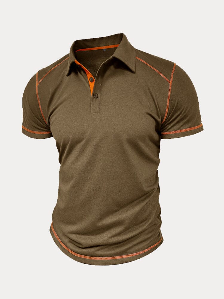 Polo clásico suave de bloques de color
