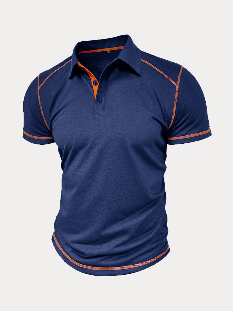 Polo clásico suave de bloques de color