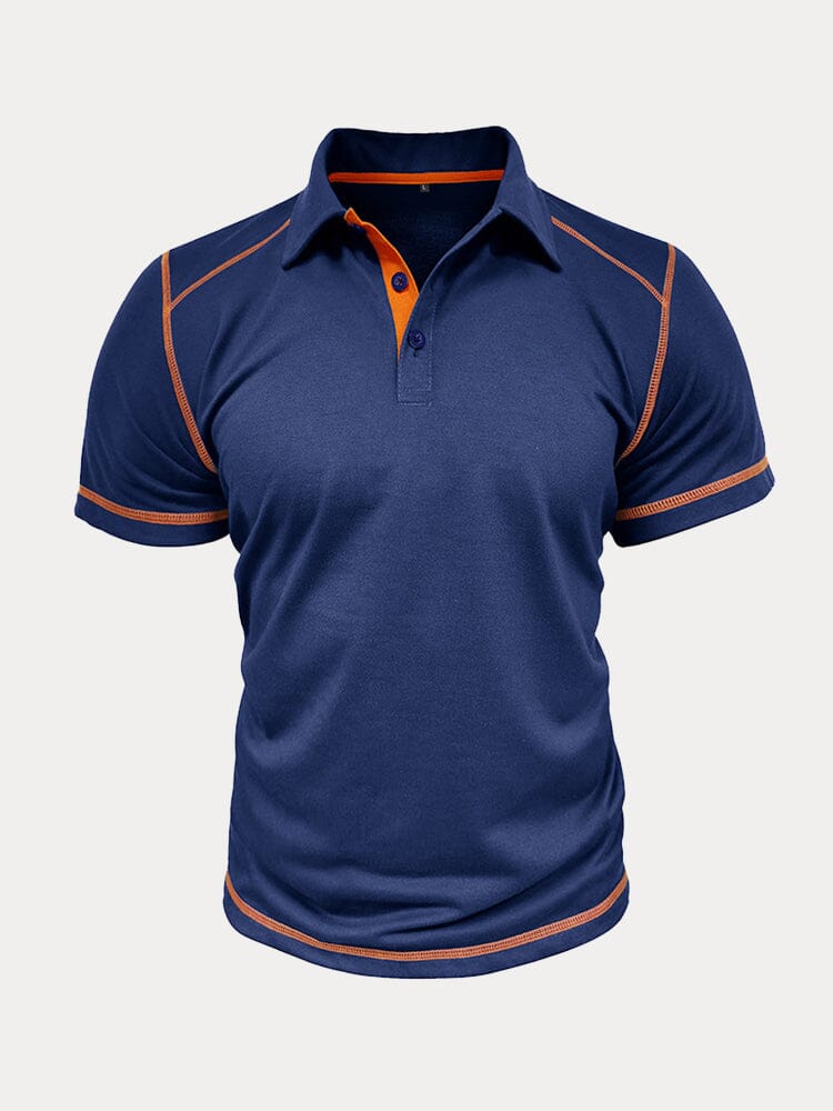 Polo clásico suave de bloques de color
