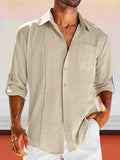Camisa casual sencilla con bolsillo