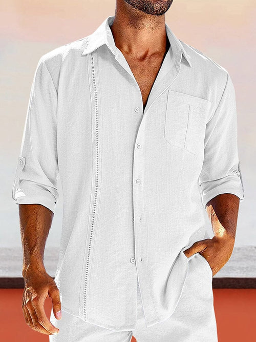 Camisa casual sencilla con bolsillo