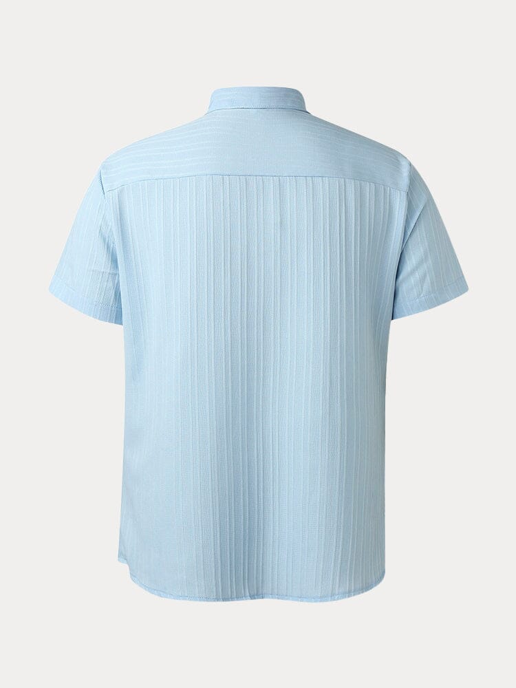 Camisa casual a rayas texturizada