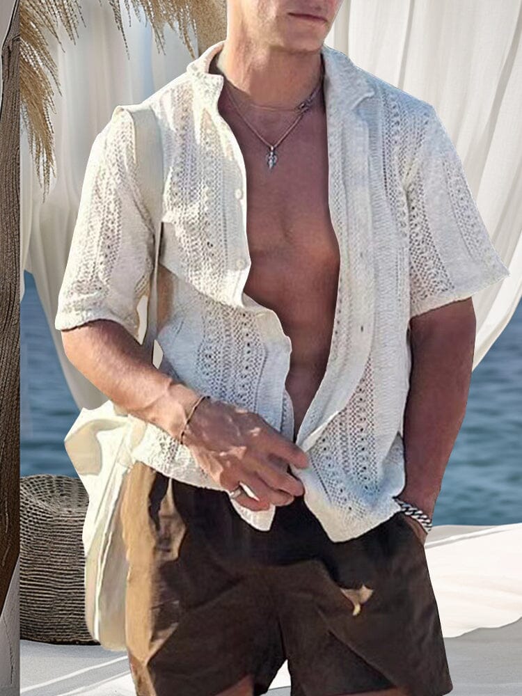 Camisa de punto transpirable con calados