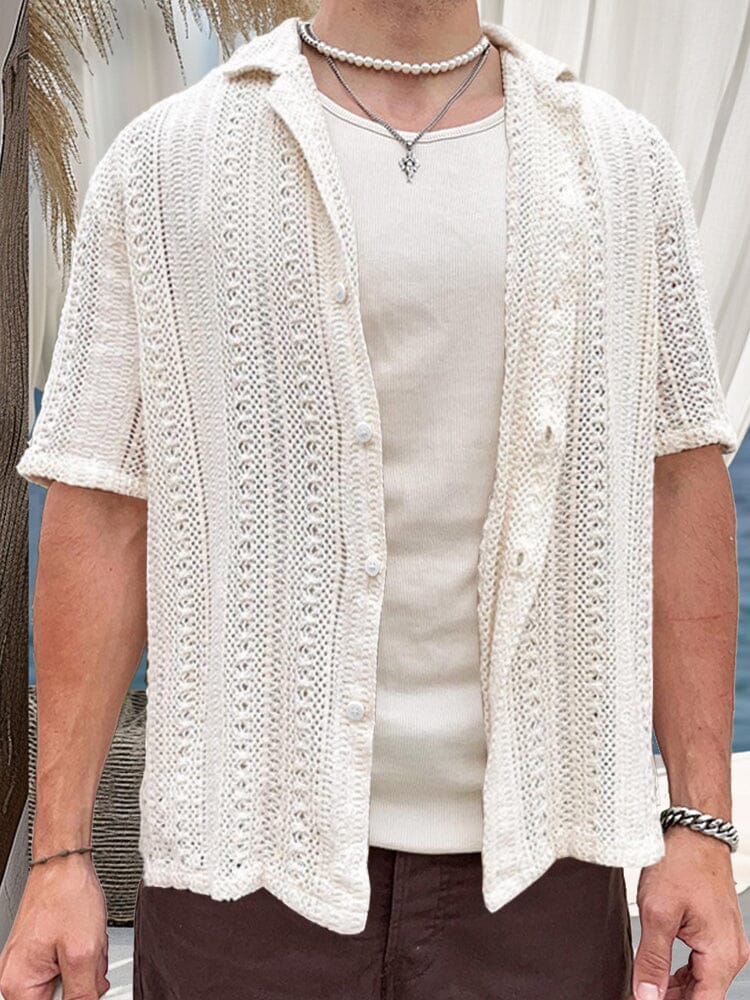 Camisa de punto transpirable con calados