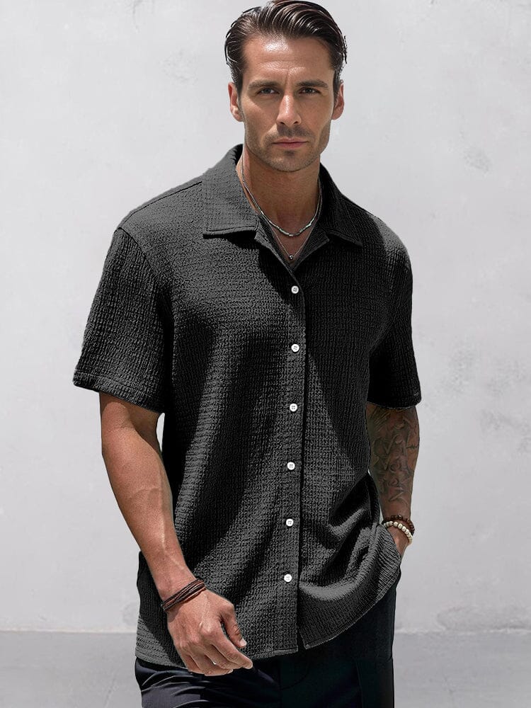 Camisa de textura esencial para el día a día