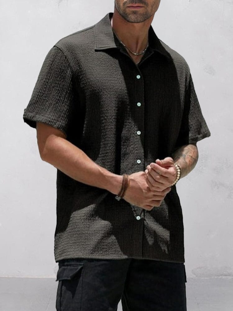 Camisa de textura esencial para el día a día