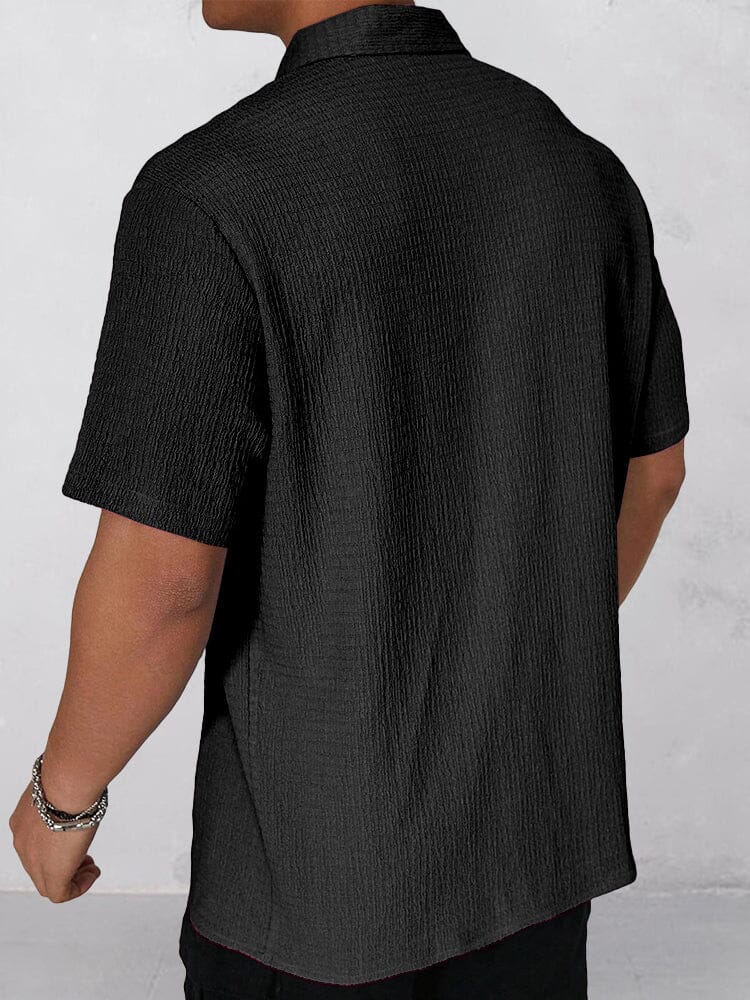 Camisa de textura esencial para el día a día