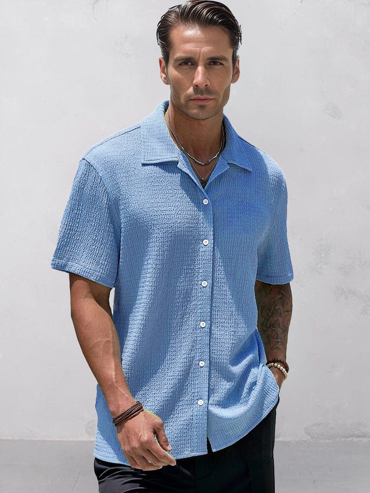 Camisa de textura esencial para el día a día