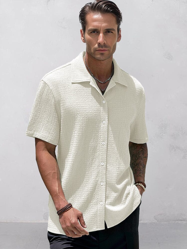 Camisa de textura esencial para el día a día