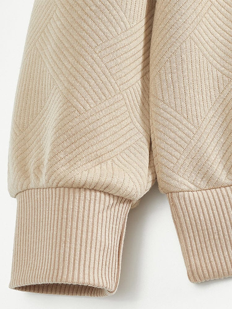 Top casual de jacquard con diseño de rombos