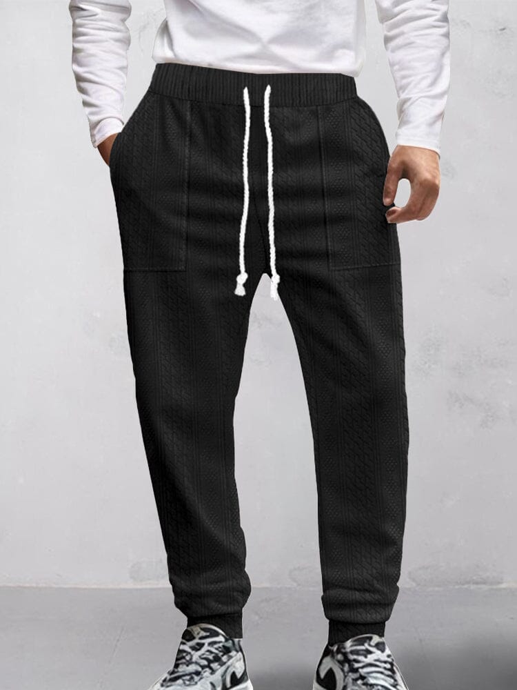 Pantalón urbano texturizado jacquard