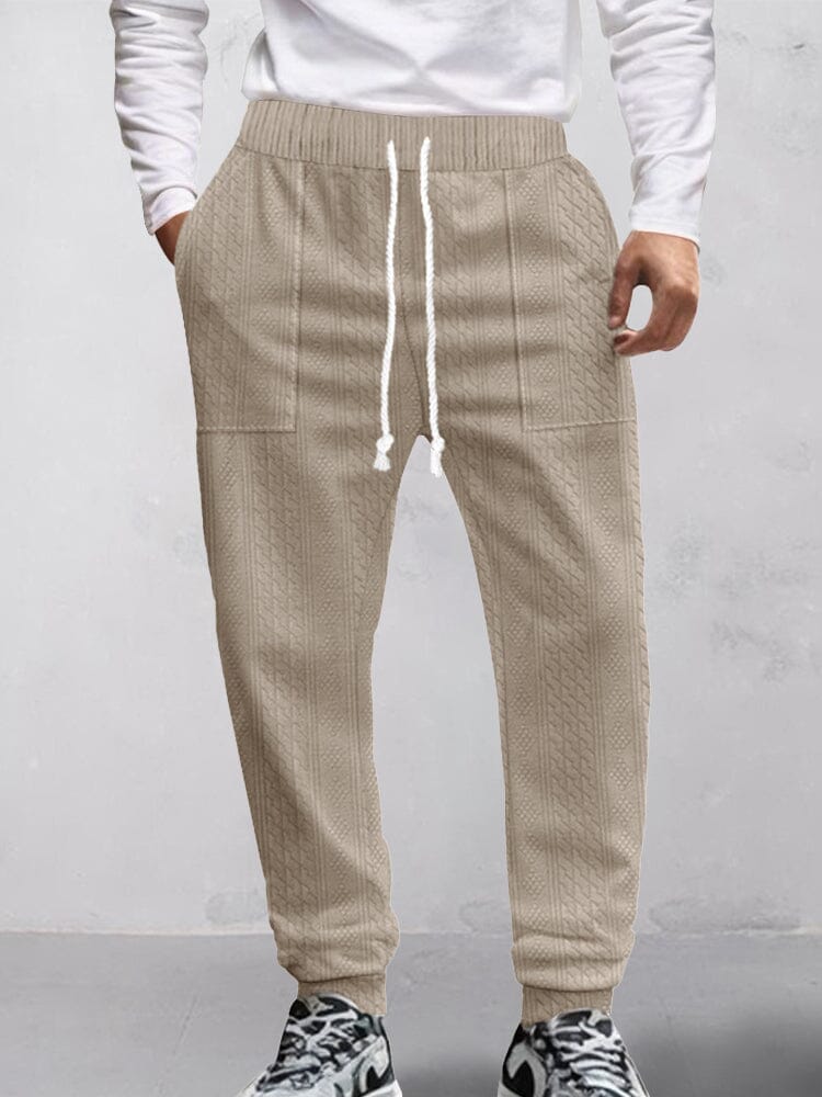 Pantalón urbano texturizado jacquard