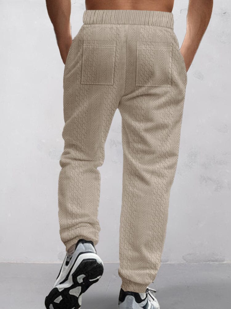 Pantalón urbano texturizado jacquard