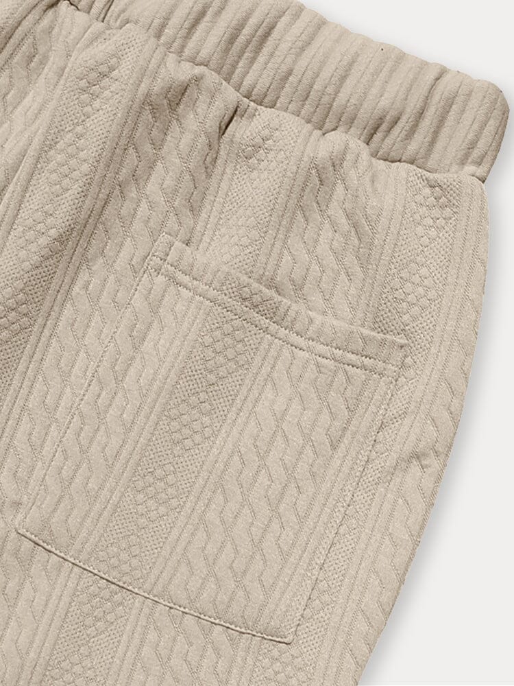 Pantalón urbano texturizado jacquard