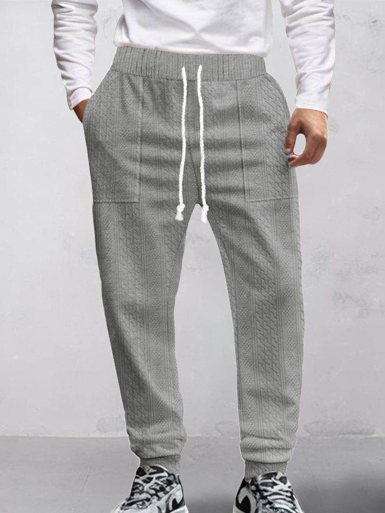 Pantalón urbano texturizado jacquard
