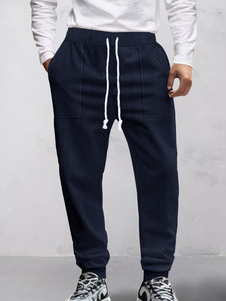 Pantalón urbano texturizado jacquard