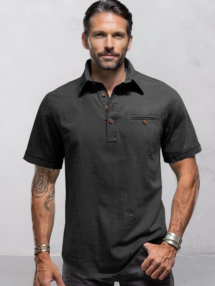 Camisa minimalista estilo lino