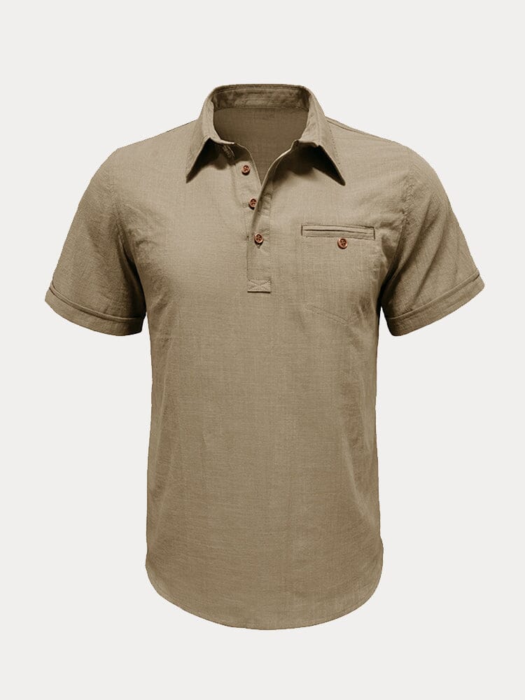 Camisa minimalista estilo lino