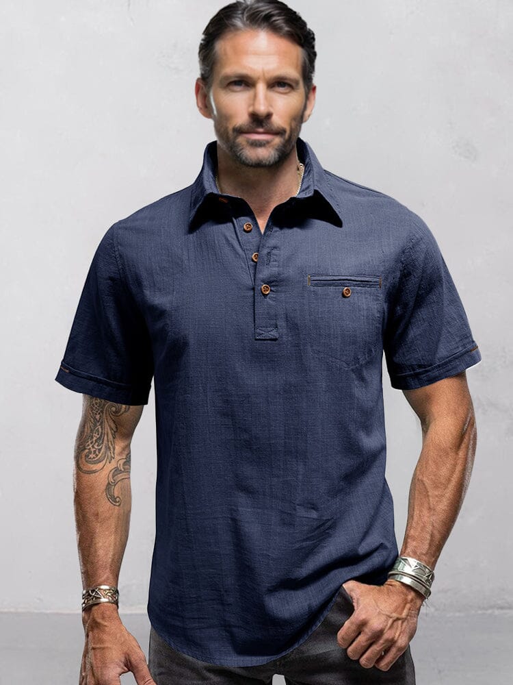Camisa minimalista estilo lino