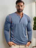 Camisa cómoda y versátil con costuras de contraste