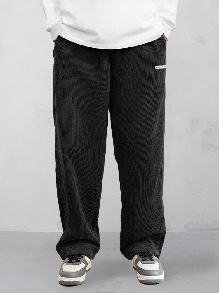 Pantalón recto esencial de pana