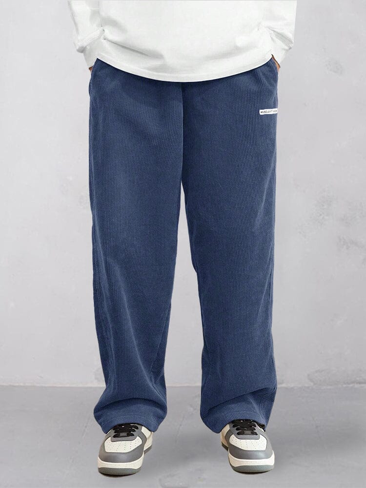 Pantalón recto esencial de pana