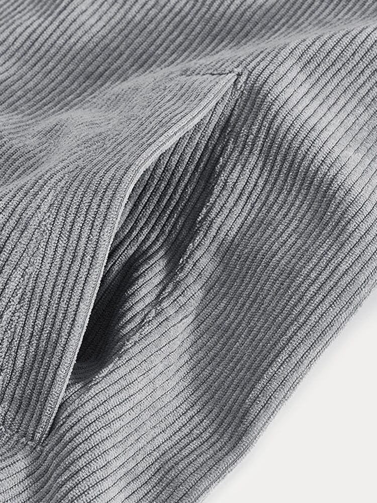 Chaqueta camisera de pana suave