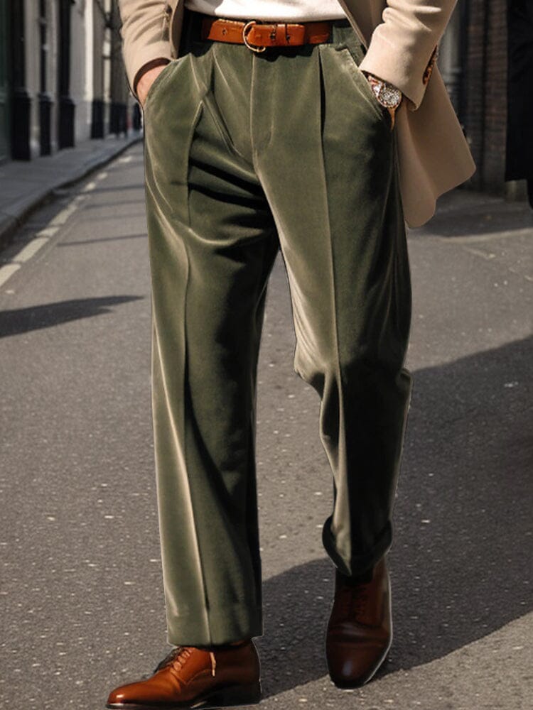 Pantalón de vestir de terciopelo