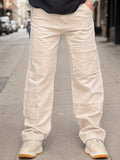 Pantalón cargo recto de algodón