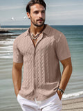 Camisa de punto trenzado suave