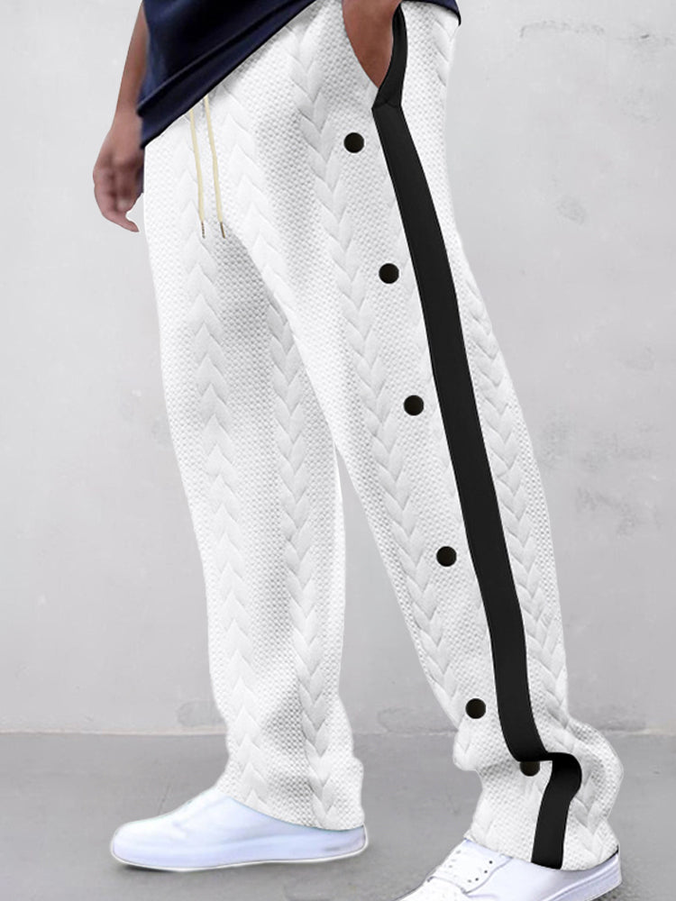 Pantalón texturizado de jacquard