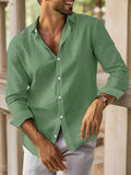 Camisa básica casual de algodón