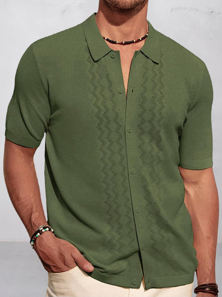 Camisa de punto elegante estilo business casual