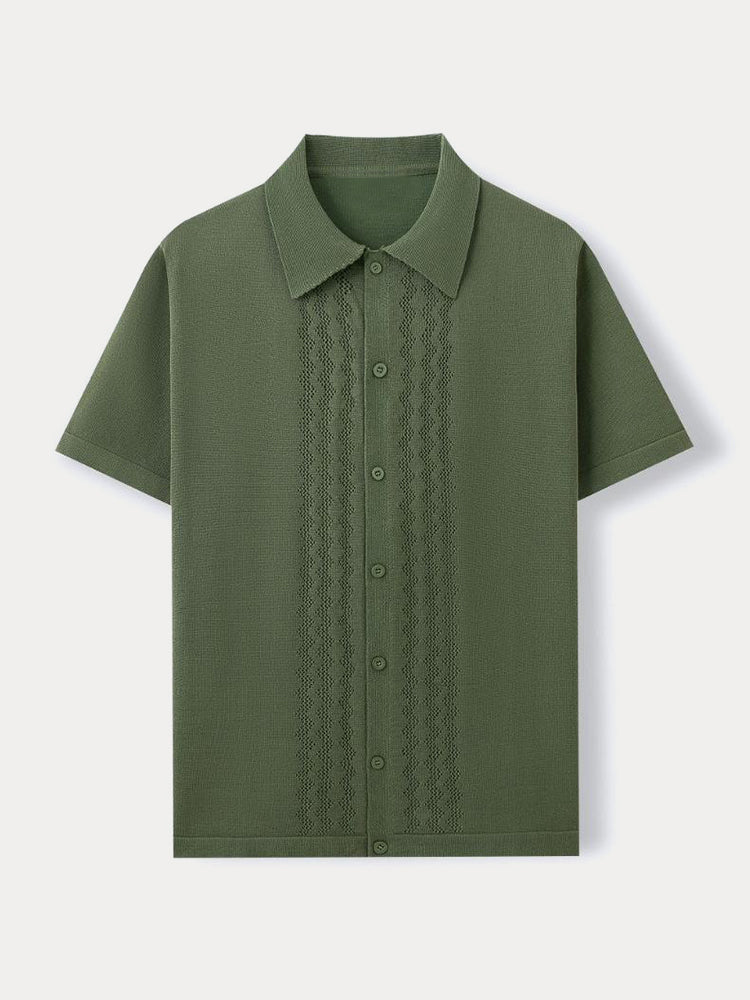 Camisa de punto elegante estilo business casual