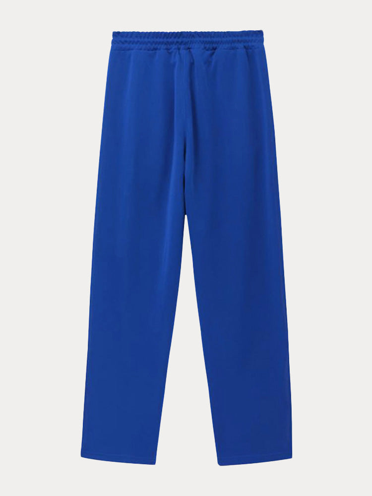 Pantalón deportivo ancho retro con botones a presión