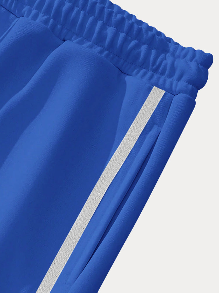 Pantalón deportivo ancho retro con botones a presión