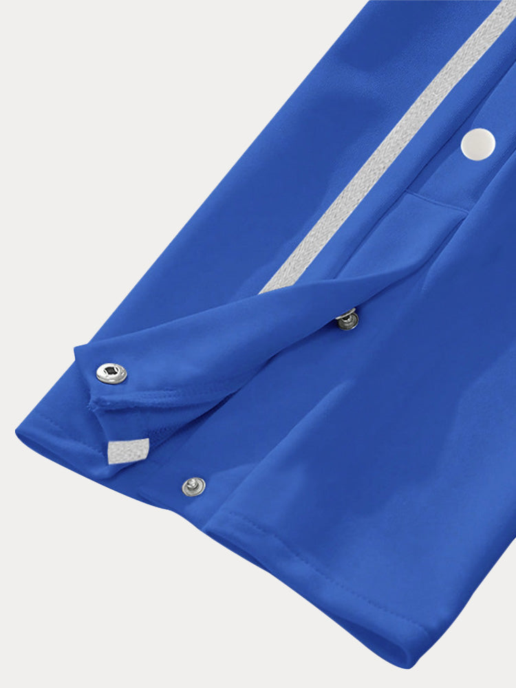 Pantalón deportivo ancho retro con botones a presión