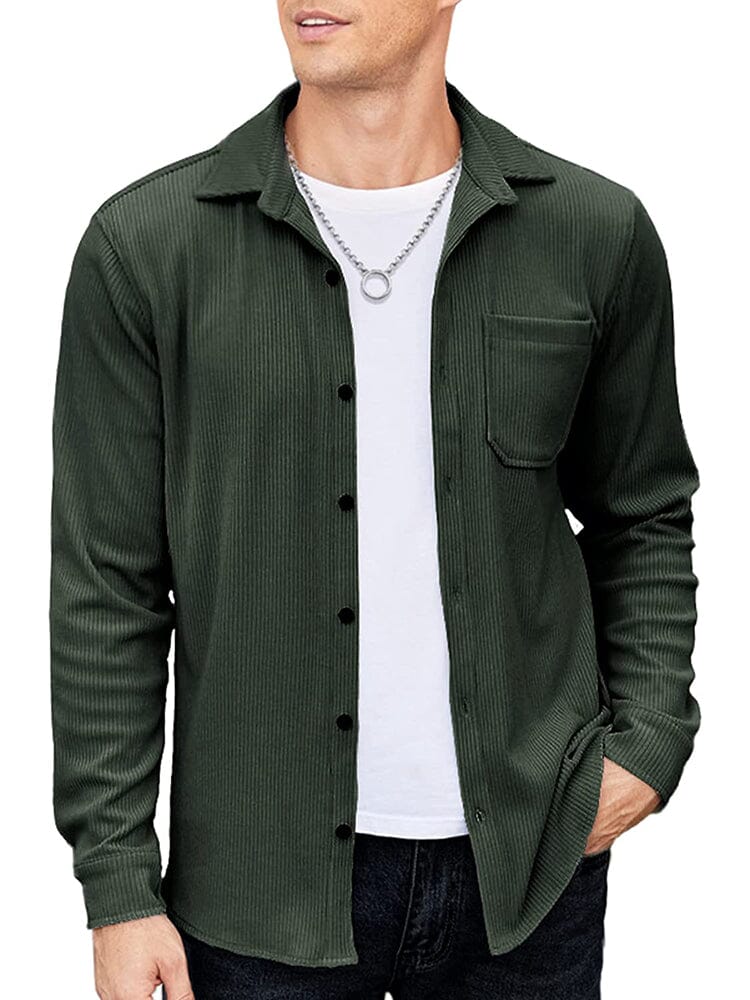 Camisa chaqueta de pana ligera casual