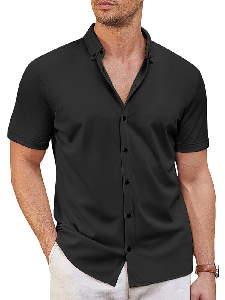 Camisa suave antiarrugas casual