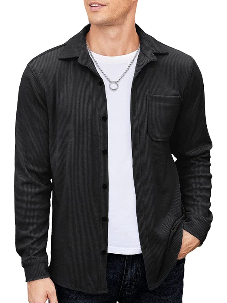 Camisa chaqueta de pana ligera casual