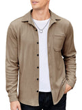 Camisa chaqueta de pana ligera casual