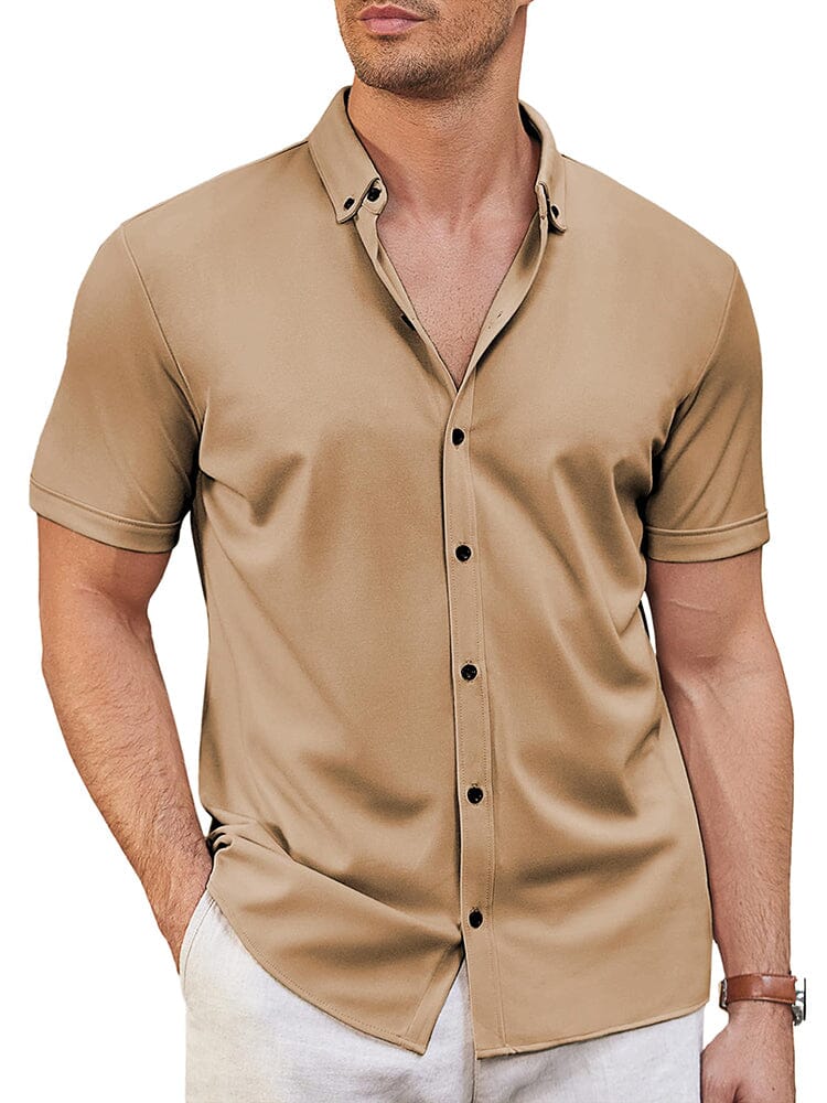 Camisa suave antiarrugas casual