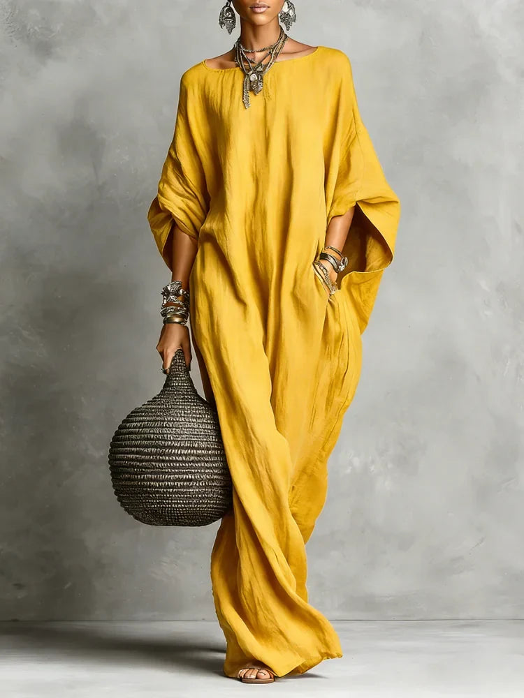 Vestido maxi Isla tipo kaftán